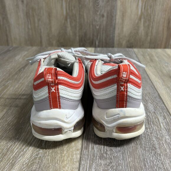 Nike Air Max 97 Womens Size 9 Shoes White Gray Red CI7388-002 Reflective Shoes - Picture 7 of 13